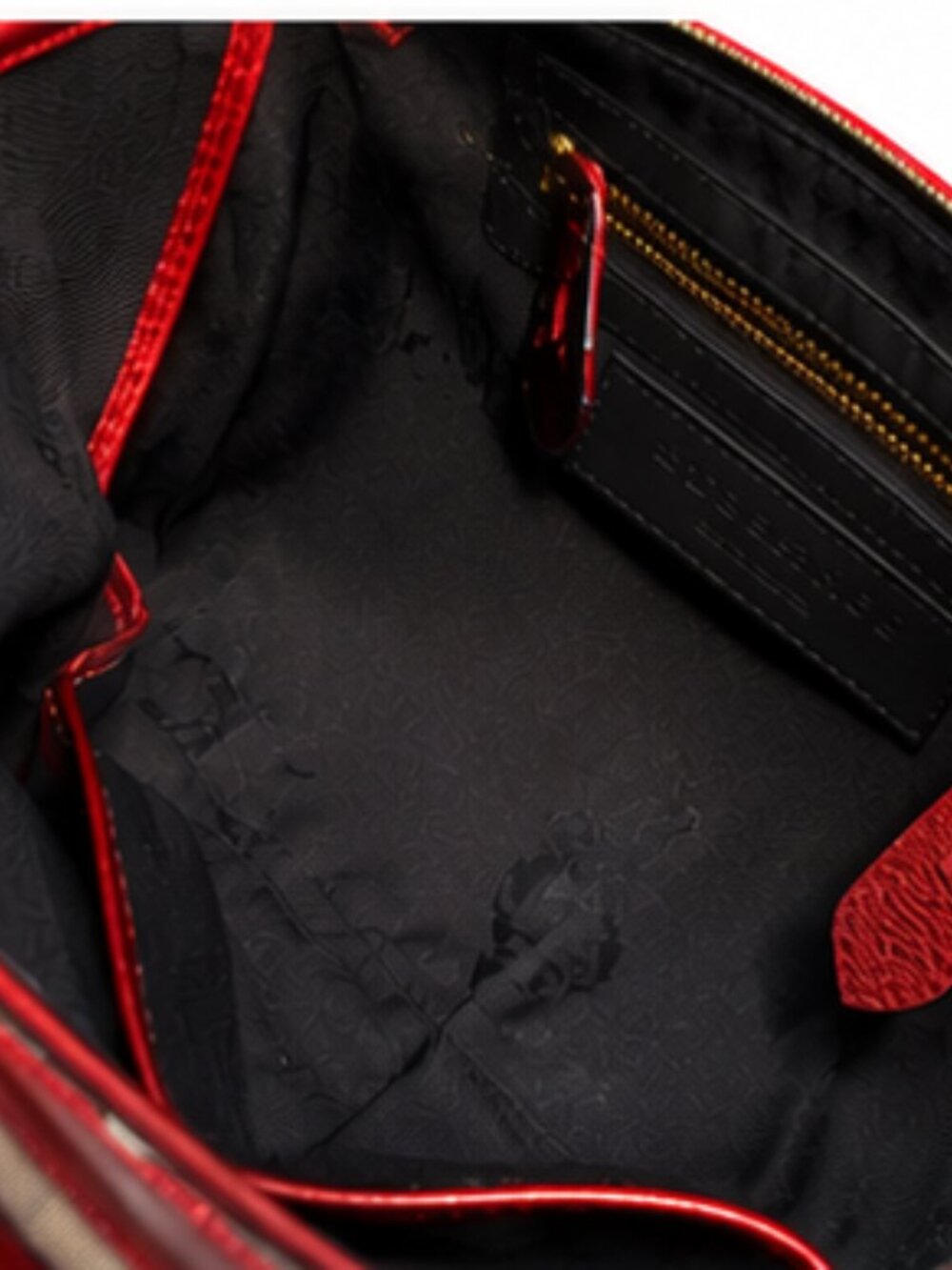 BURBERRY PRORSUM Metallic Red House Check Bowler Satchel - RARE LIMITED EDITION - Picture 7 of 8